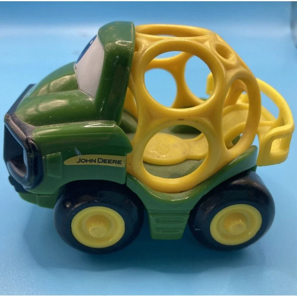 John Deere Oball Go Grippers Green Yellow Toy Truck Tractor Toddler Baby Car